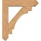 Ekena Millwork Merced Arts and Crafts Smooth Bracket w/ Offset Brace, Western Red Cedar, 7 1/2"W x 34"D x 38"H BKT0806X34X38MRC03SWR - alternate 3